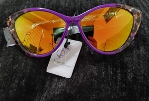 NWT Sun Rayz Purple Leopard Sunglasses